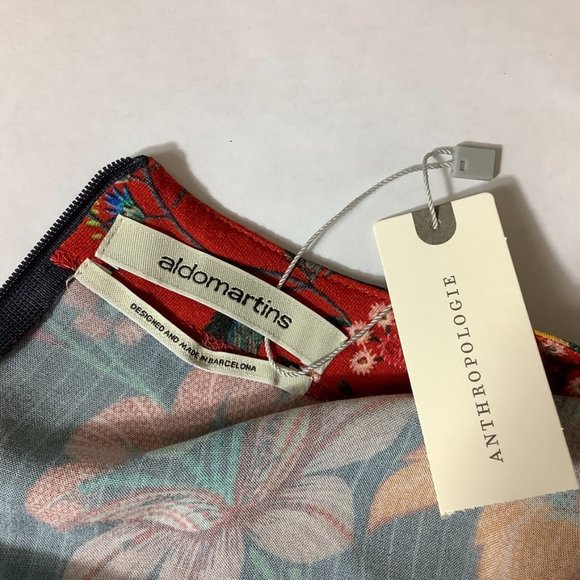 Anthropologie Aldomartins Long Sleeve Millefleur Floral Viscose Dress NWT - Picture 7 of 8